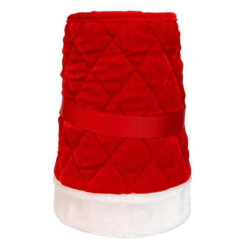24“ Quilted Red Velvet Tree Collar