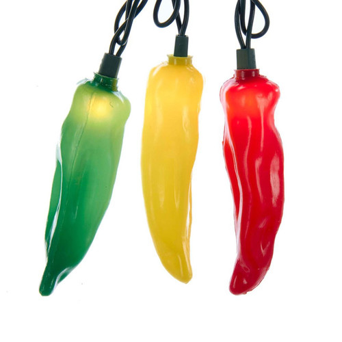 9' UL 10L Multicolored Chili Pepper Light Set