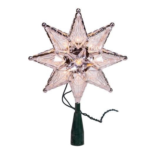 8“ UL 10-Light Clear Star Treetop