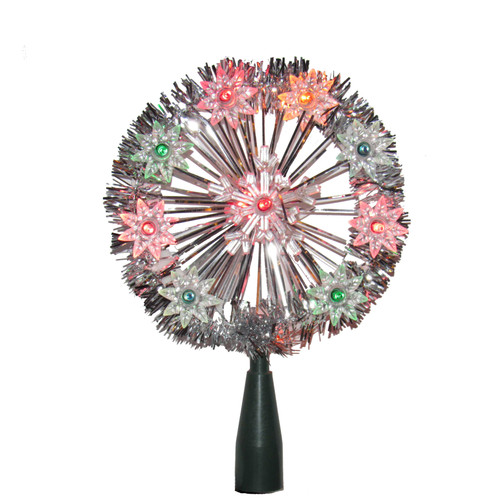 5.5“ UL 10L Multicolored Snowflake Treetop