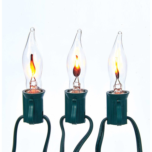 9' UL 10L Flicker Flame Candle Light Set