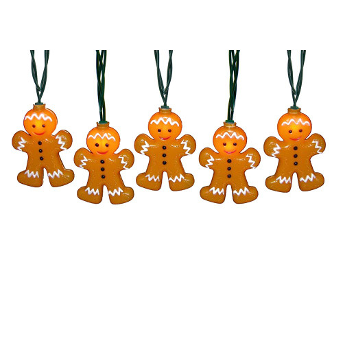 9' UL 10L Gingerbread Man Light Set