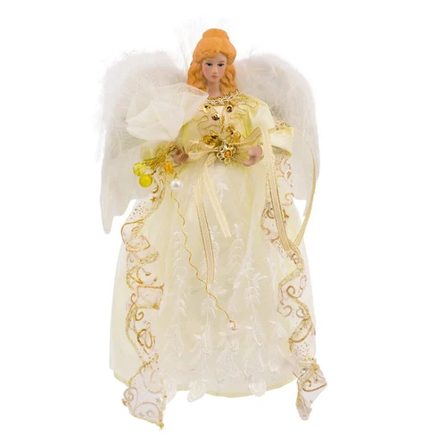 12“ 7-Light Warm White LED Angel Treetop