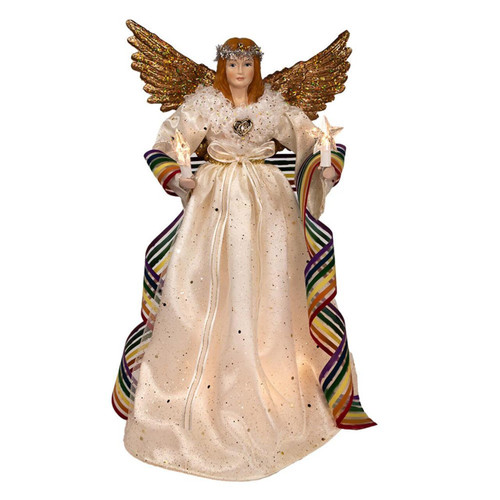 14“ UL 10-Light Pride Angel Treetop