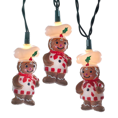 9' UL 10L Gingerbread Chef Light Set
