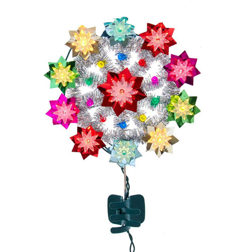 11“ UL 11-Light Multicolored Retro Reflector Treetop