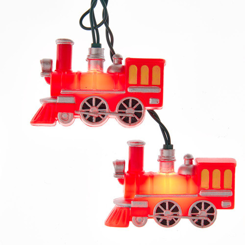 9' UL 10L Red Train Light Set