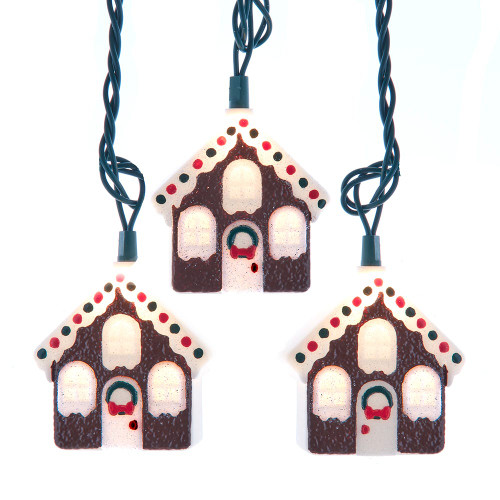 9' UL 10L Gingerbread House Light Set