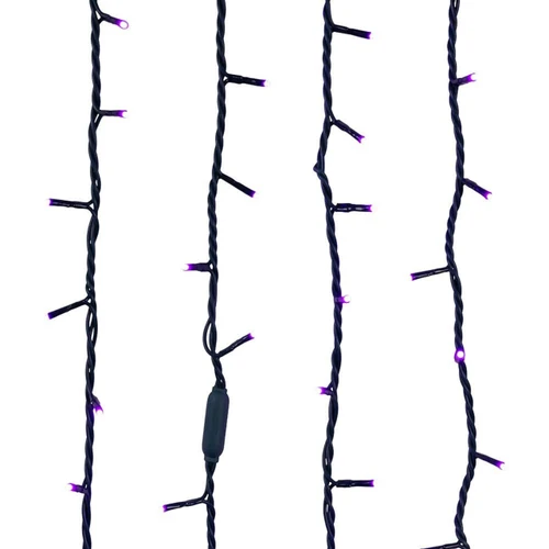 16.5' UL 100L Purple LED Green Wire Jingle Bright™ Light Set