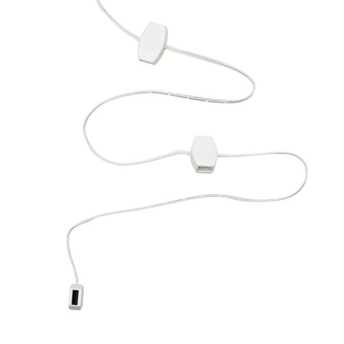 6' USB Power Extension Cord+™ With White Wire and 6 Ports