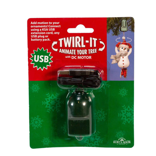 USB Twirl-It™ Ornament Spinner with DC Motor