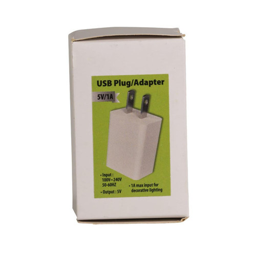5-Volt White USB Plug/Adapter