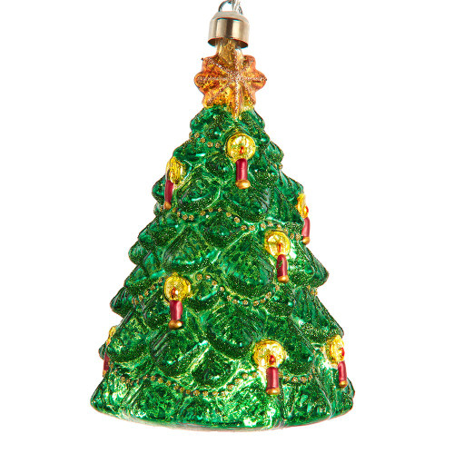Glass Illuminated Gems USB Warm White LED Christmas Tree Ornament
