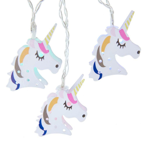 5.5' Battery Operated 10L Multicolored LED Unicorn Light Set