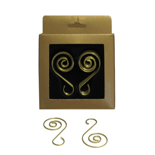 Gold Wire Ornament Hooks 30-Piece Set