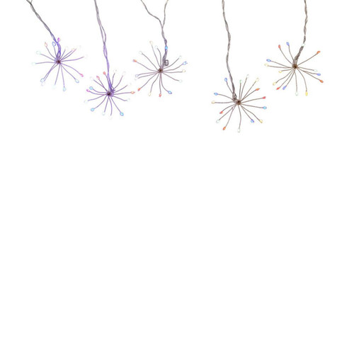 12' 75L Multicolor Superbright LED Cluster Burst Light With White Base