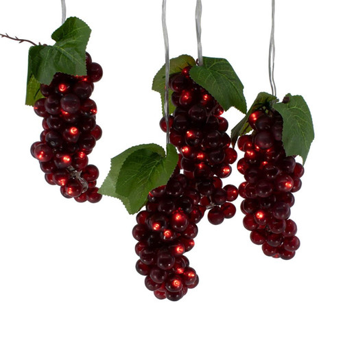 5.3' 100L Burgundy Grape Cluster LED Light Set