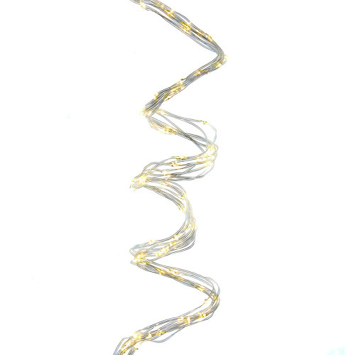 9.8' 240L Warm White LED PVC Cascade Light