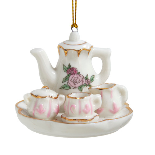 Porcelain Tea Time Ornament