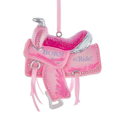 "Born To Ride" Saddle Ornament