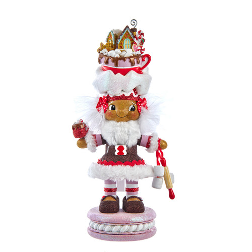12" Hollywood Nutcrackers™ Gingerbread Girl With Cup Nutcracker