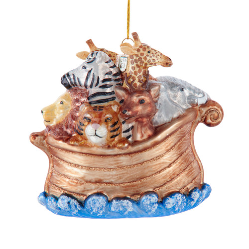 Noble Gems™ Glass Noah's Ark Ornament