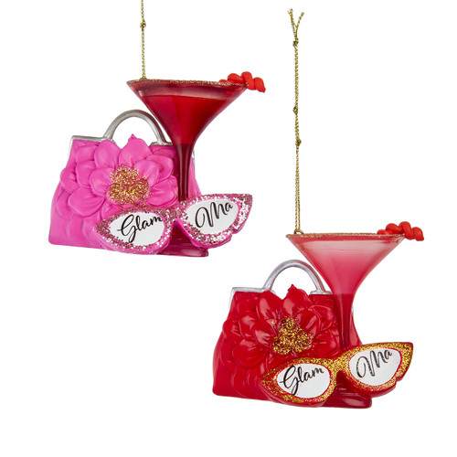 "Glam-Ma" Accessories Ornaments, 2 Assorted