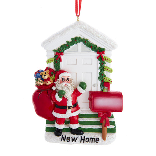 New Home Santa Ornament For Personalization