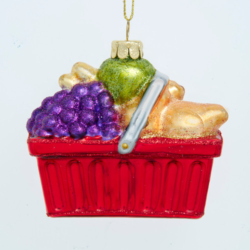 Noble Gems™ Glass Fruit Basket Ornament