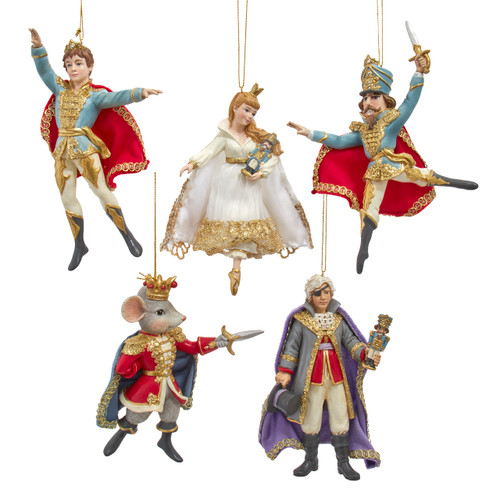 The Nutcracker Suite Ballet Ornament Set, 5-Pieces