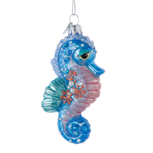 Noble Gems™ Glass Seahorse Ornament