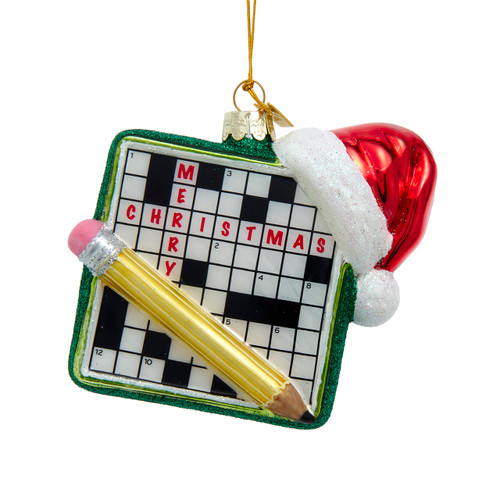 Noble Gems™ Glass Crossword Puzzle Ornament