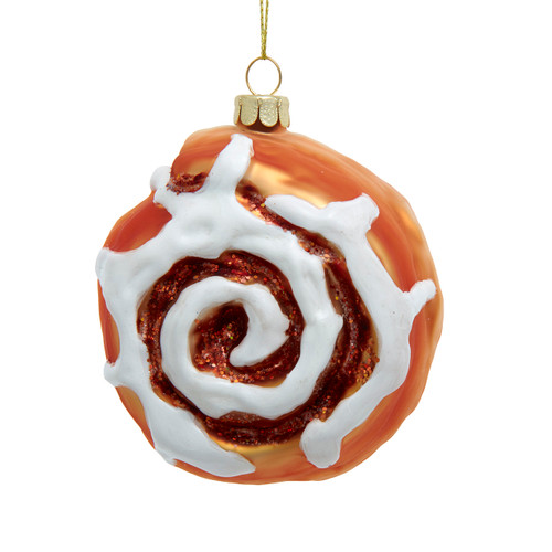 Noble Gems™ Glass Cinnamon Bun Ornament