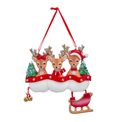Reindeer Family Of 3 For Personalization 
