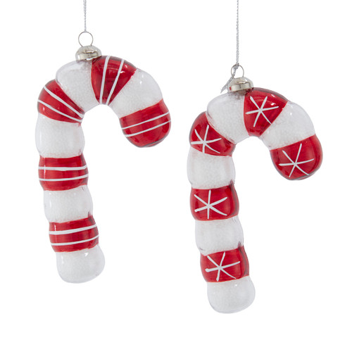 Candy Cane Ornaments, 2 Assorted 