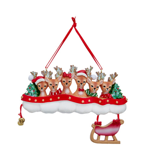 Reindeer Family Of 6 For Personalization 