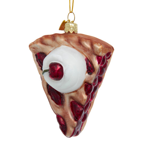 Noble Gems™ Glass Cherry Pie Ornament