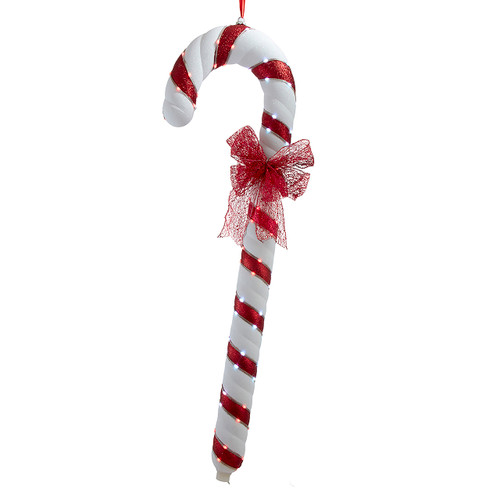 3' Pre-Lit RGB LED Candy Cane Lawn Stake Set, 2-Pieces