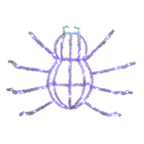 17" 80L Purple LED Spider
