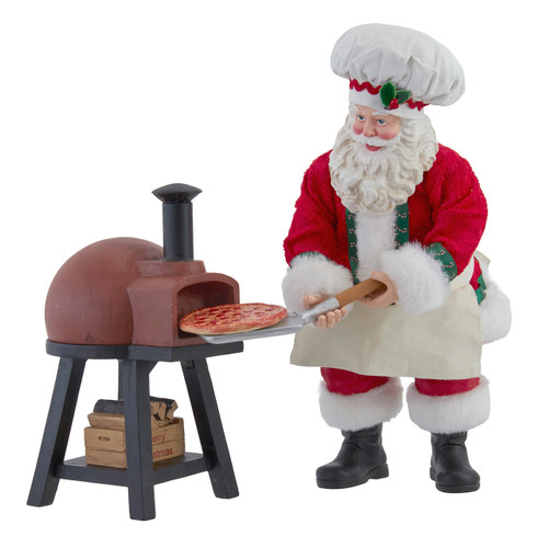 10.5" Fabriché™ Baking Pizza Chef Santa, 2-Piece Set