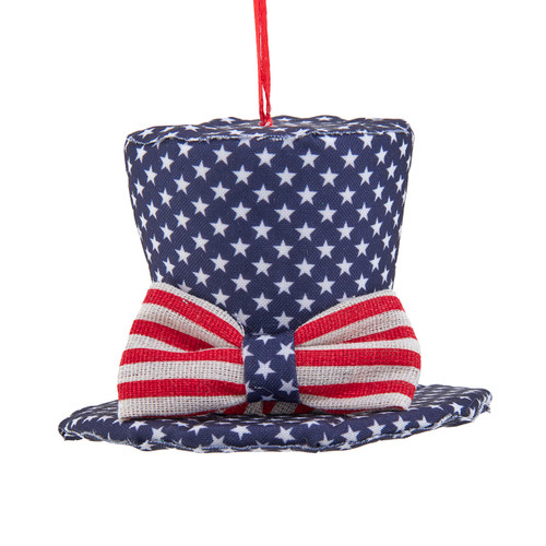 Patriotic Stars & Stripes Hat Ornament