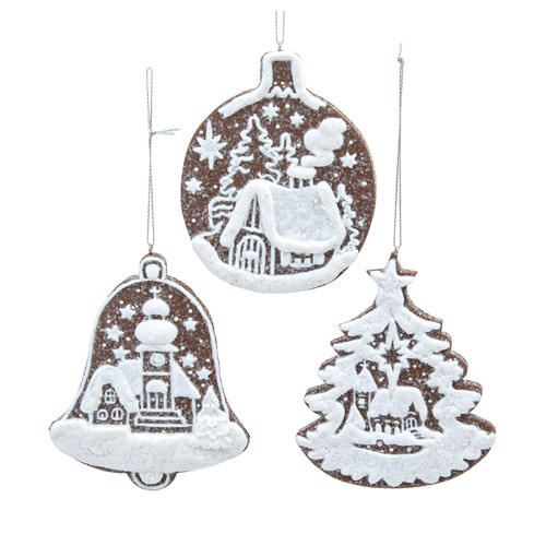 Iced Cookie Ornaments, 3 Assorted