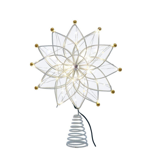 14.5“ 50L Warm White LED 12-Point Star Treetop