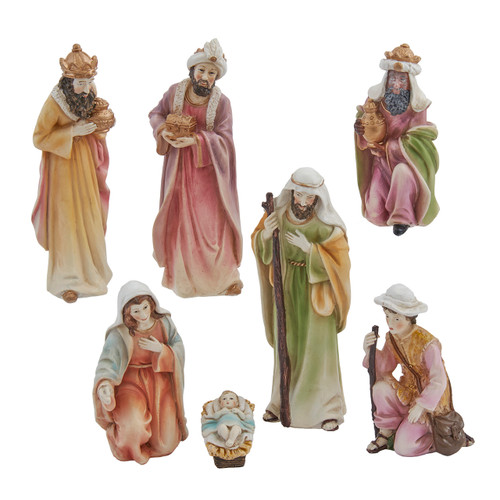 7-Piece Nativity Figurines Set