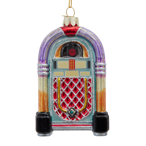 Noble Gems™ Glass Retro Juke Box Ornament