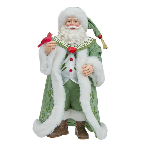 13.5" Fabriché™ Mistletoe Santa Table Piece