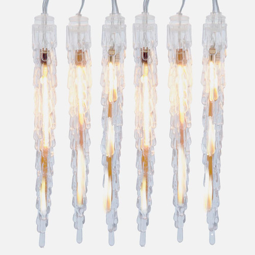 29' 10L LED Warm White Icicle Light Set