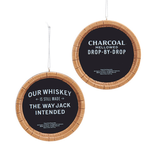 Jack Daniel's® Barrel Top Ornaments, 2 Assorted