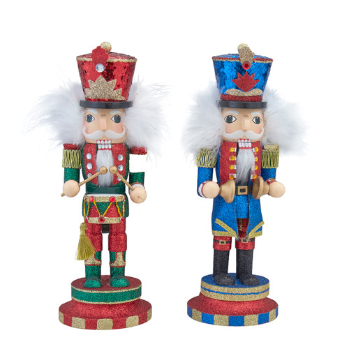 10" Hollywood Nutcrackers™ Nutcracker With Instrument, 2 Assorted