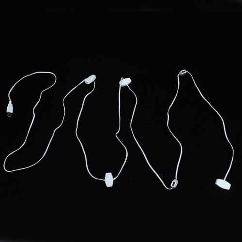 9.4' White USB Power Extension Cord With 12 Ports 